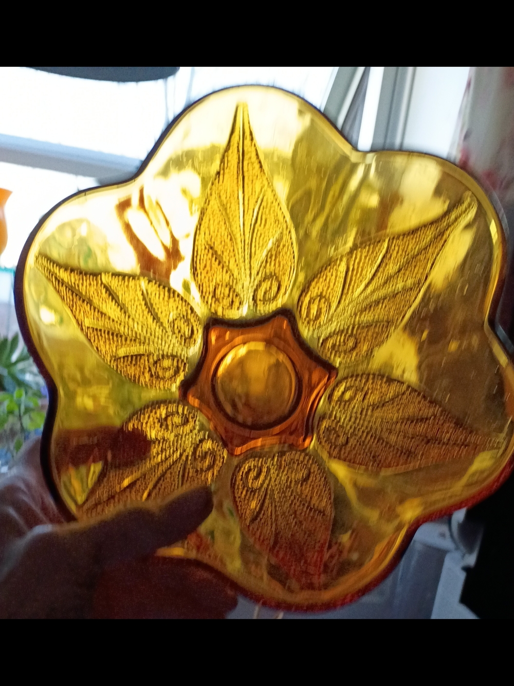 Anchor Hocking Amber Candy Dish